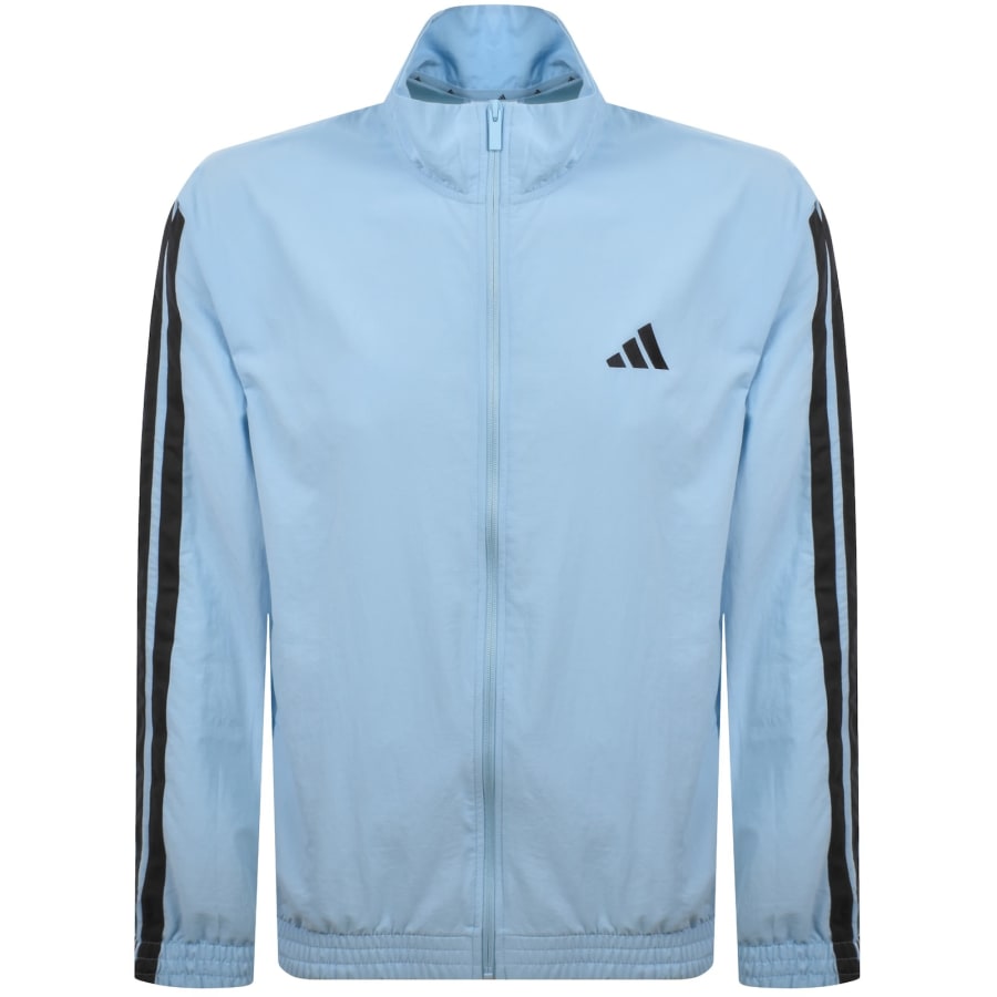adidas Sportswear 3 Stripe Track Top Blue | Mainline Menswear gb
